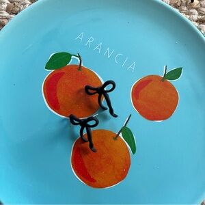 Elena Matte Bow stud Earrings